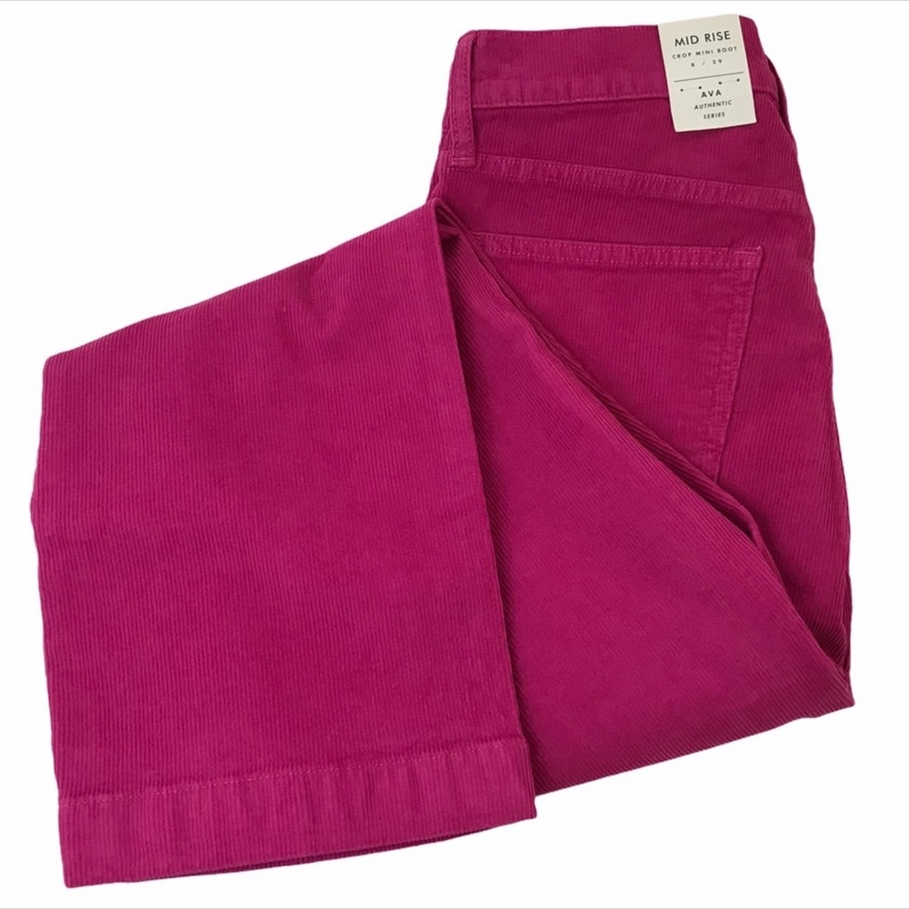 Lucky Jeans Ava Corduroy Mid Rise Crop Boot NWT